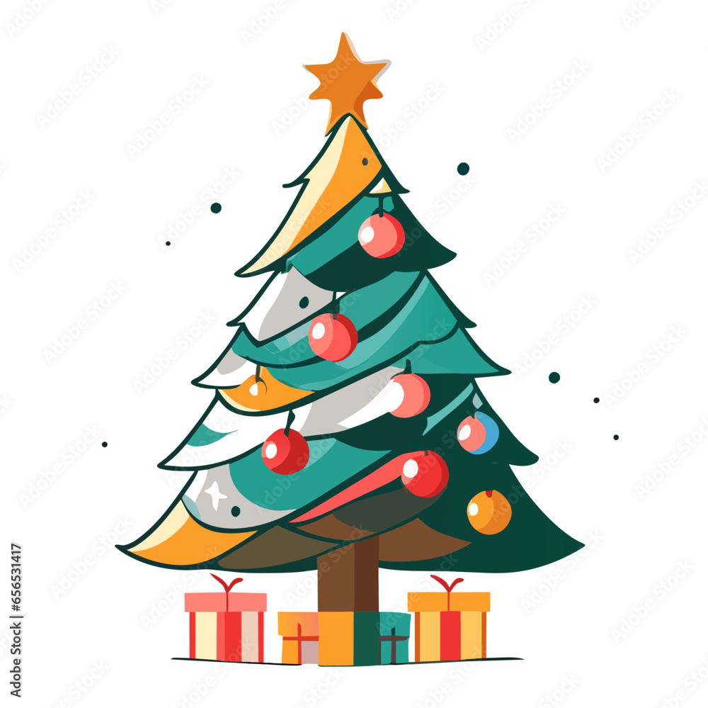 Christmas tree, winter festival snow santa claus Christmas celebration Christmas tree, winter festival snow santa claus Christmas celebration