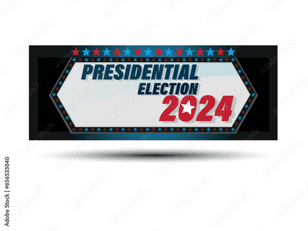 USA 2024 Presidential Elections Event Banner, background, card, poster ...