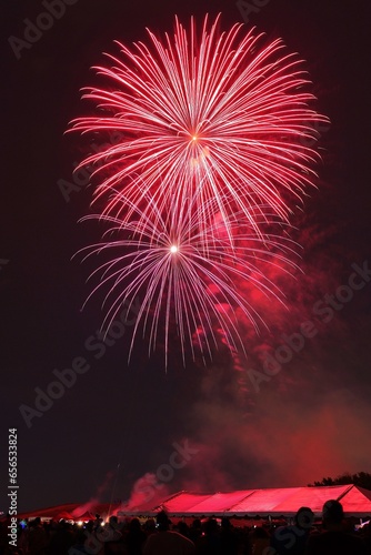 Fireworks viewed from Downview Park Toronto  photo