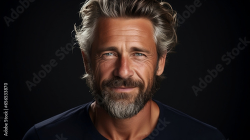 Middle aged caucasian bearded man © Renato