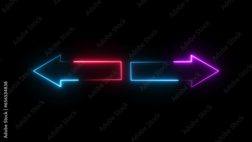 abstract glowing neon arrow icon illustration 4k abstract glowing neon arrow icon illustration 4k
