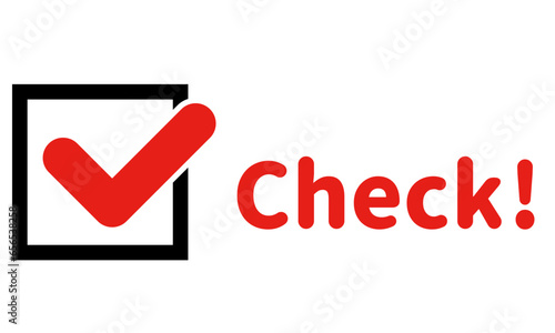 チェックボックス　マーク　アイコン　四角　文字入り　check