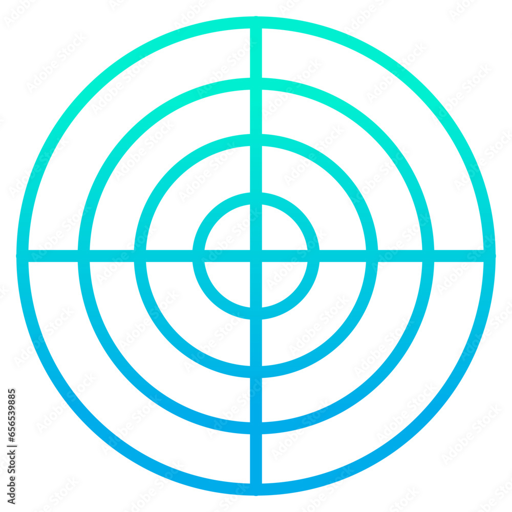 Outline gradient Shooting icon Outline gradient Shooting icon