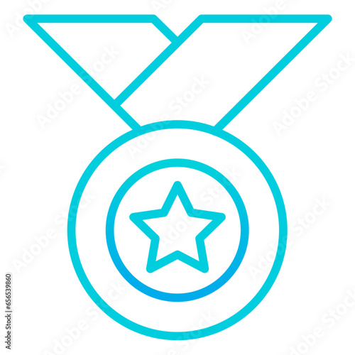 Outline gradient Medal icon