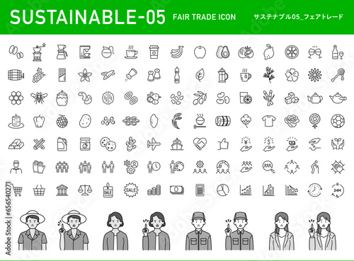 サステナブル05_フェアトレードアイコンセット