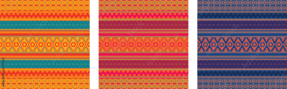Thai elegant seamless decorative textile patterns and backgrounds Thai elegant seamless decorative textile patterns and backgrounds