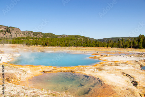 hot pool in Yellowtone National Park USA