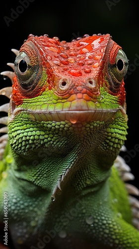 Macro photography fauna Iguana  biology  insects  small animals  close up  rain and dew drops  miniature  microbiology  anatomy