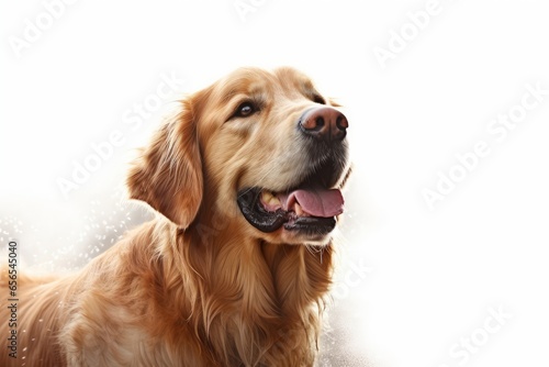 golden retriever dog, Generative AI