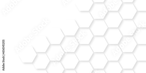  Abstract background with hexagon and white Hexagonal Background. Luxury White Pattern. Vector Illustration. 3D Futuristic abstract honeycomb mosaic white background. geometric mesh cell texture.