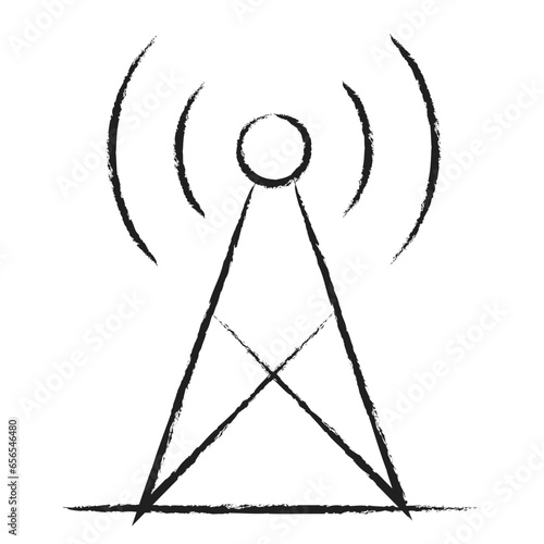 Hand drawn Antenna icon