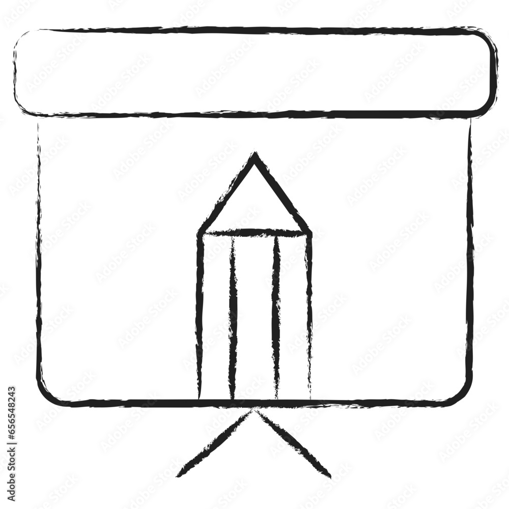 Hand drawn Presentation icon