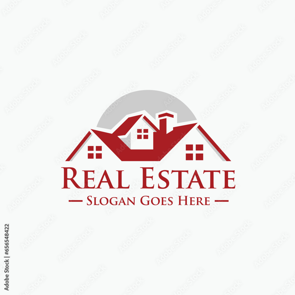Real Estate Housing Roof Home Logo Design Vector. Best for Real Estate Construction Related Industry