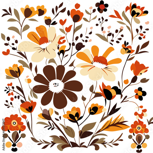 multi-colored floral fabric pattern vector design pattern pattern artistic flower