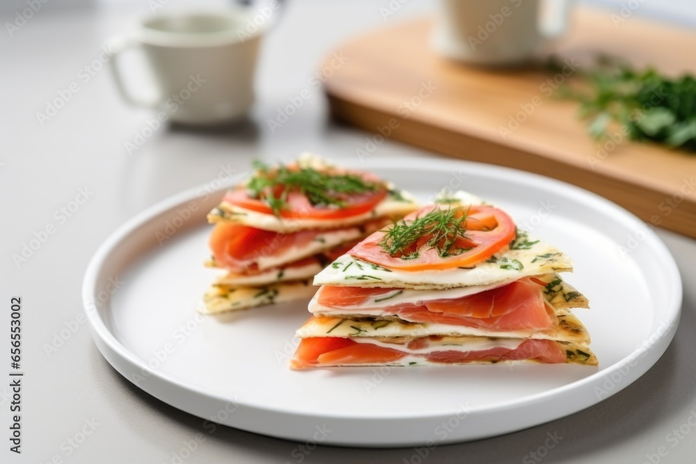 pizza slices served on a white ceramic plate pizza slices served on a white ceramic plate