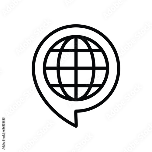 Language translation icon vector, change language icon 