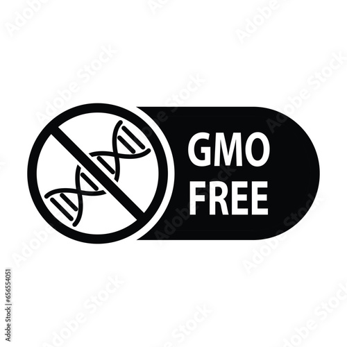 gmo free icon organic food sign