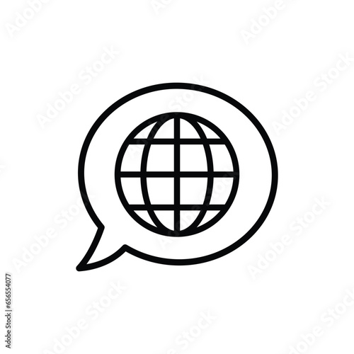 Language translation icon vector, change language icon 