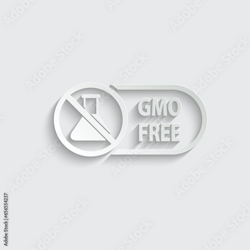 gmo free icon organic food sign