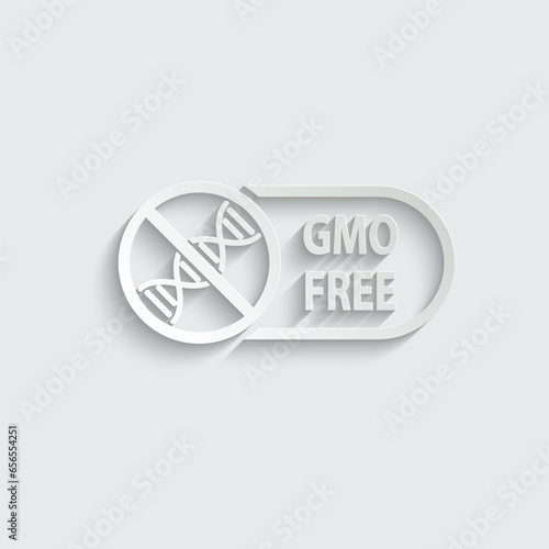 gmo free icon organic food sign