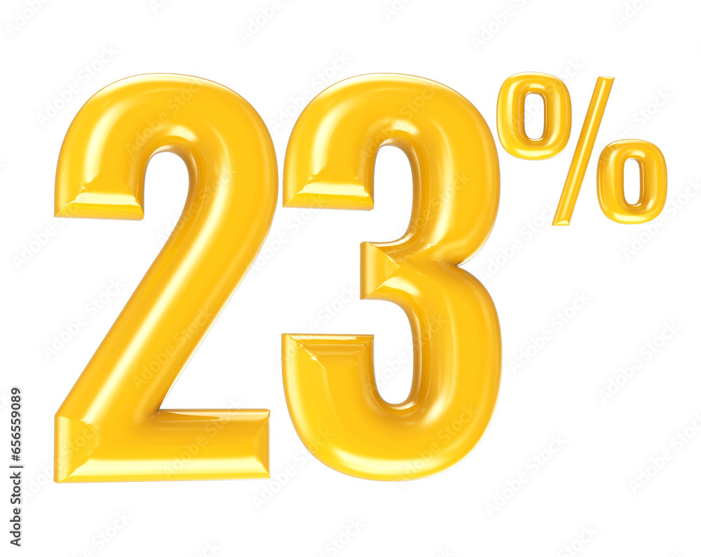 Number Gold 3D Render Number Gold 3D Render