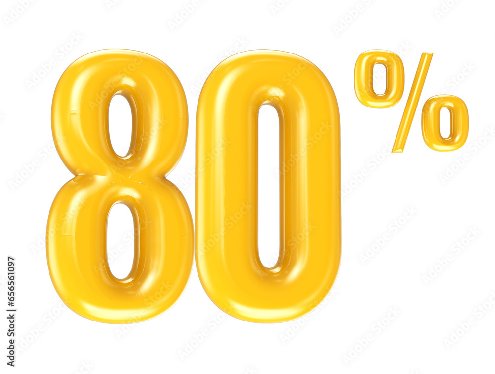 Number Gold 3D Render Number Gold 3D Render