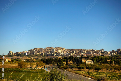 Vista della città di Agrigento