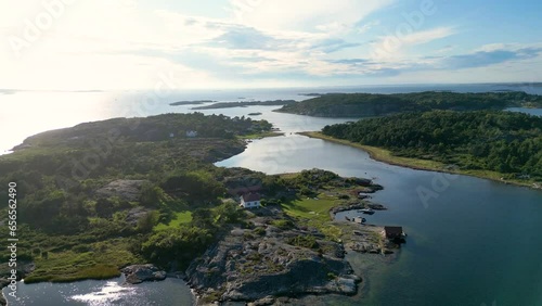 Aerial view of Sweden Islands photo