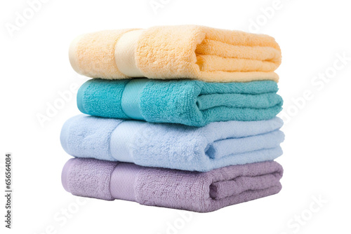 Towel on Transparent Background, PNG, Generative Ai