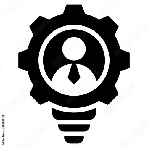 Entrepreneur Glyph Icon