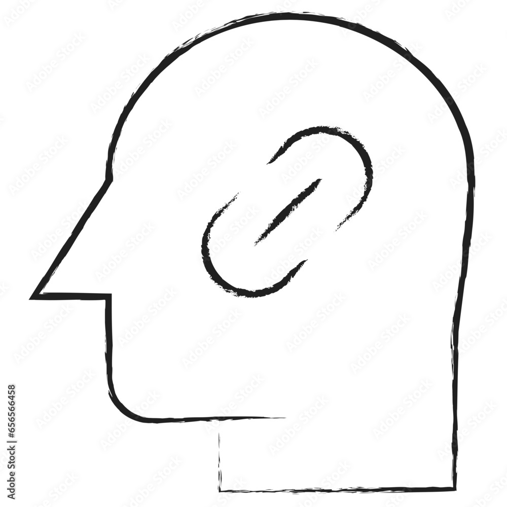 Outline Human mind Link icon Outline Human mind Link icon