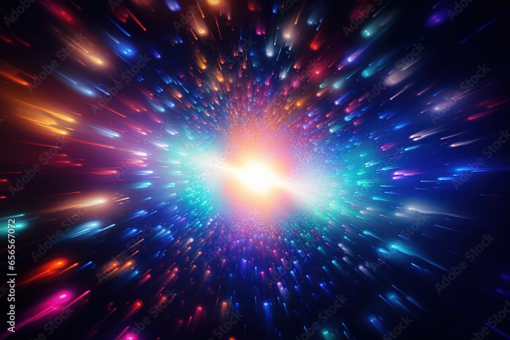 Digitally created psychedelic light vortex in deep space Digitally created psychedelic light vortex in deep space