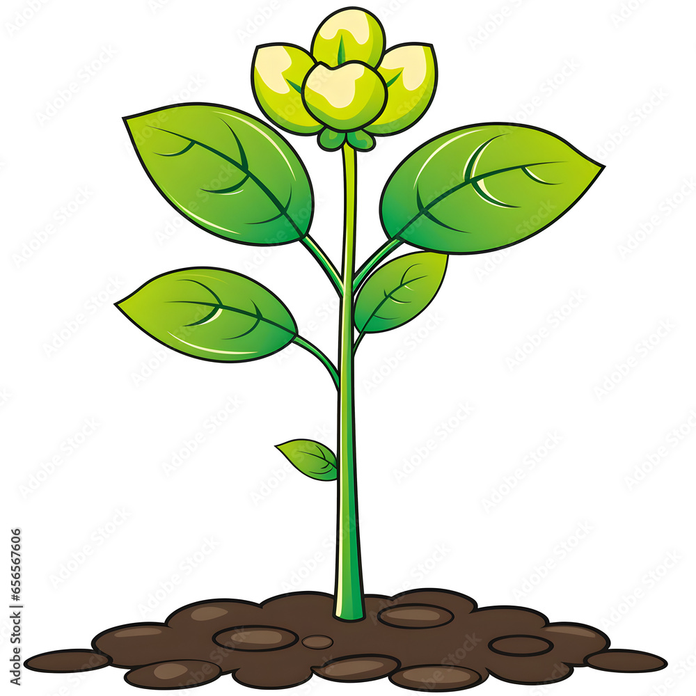 Φωτογραφία clipart of a Buttercup in a field, plant clipart, nature clipart, isolated on tr