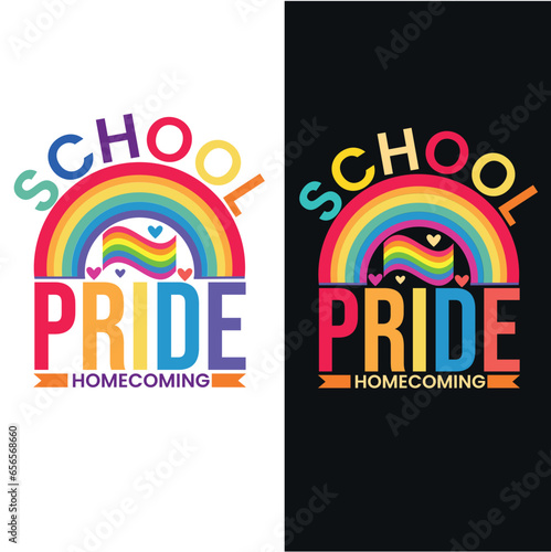 School pride home coming t shirt design