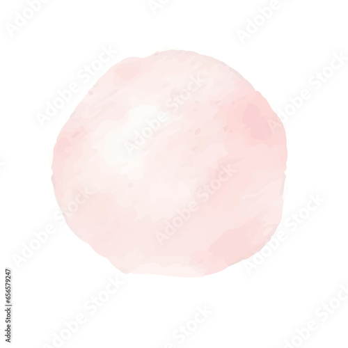 Pink crystal ball, Abstract pink watercolor water splash set on a white background