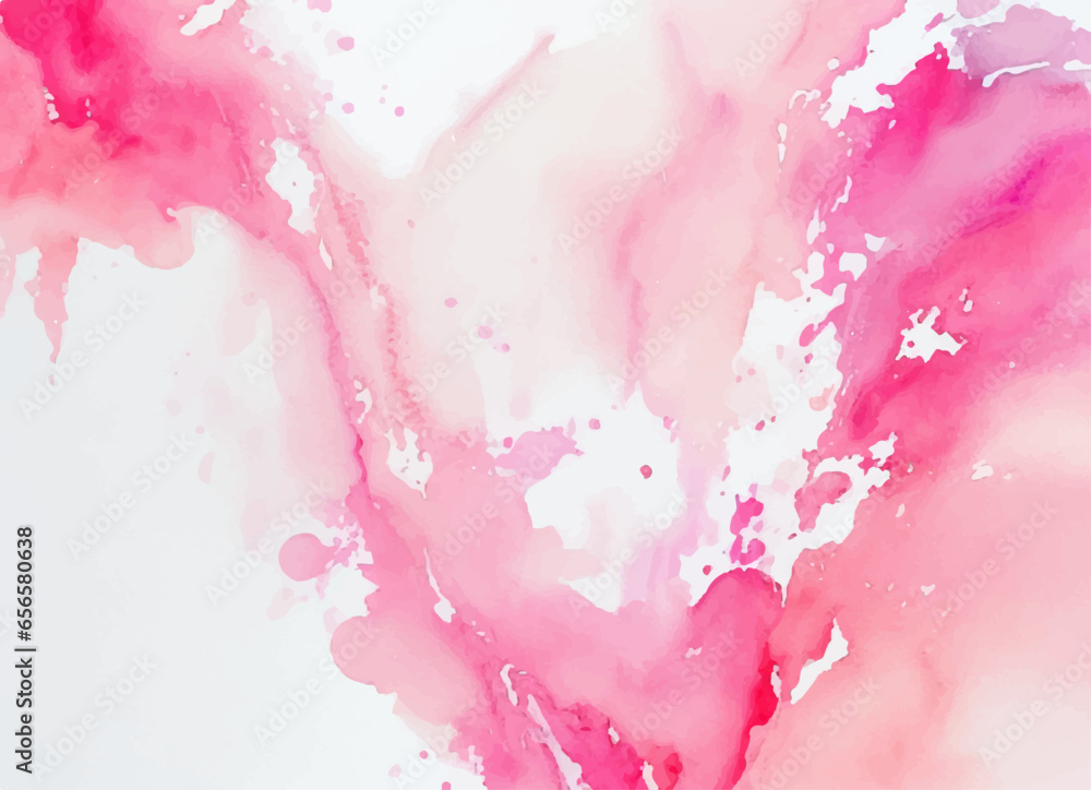 abstract watercolor background, Pink watercolor