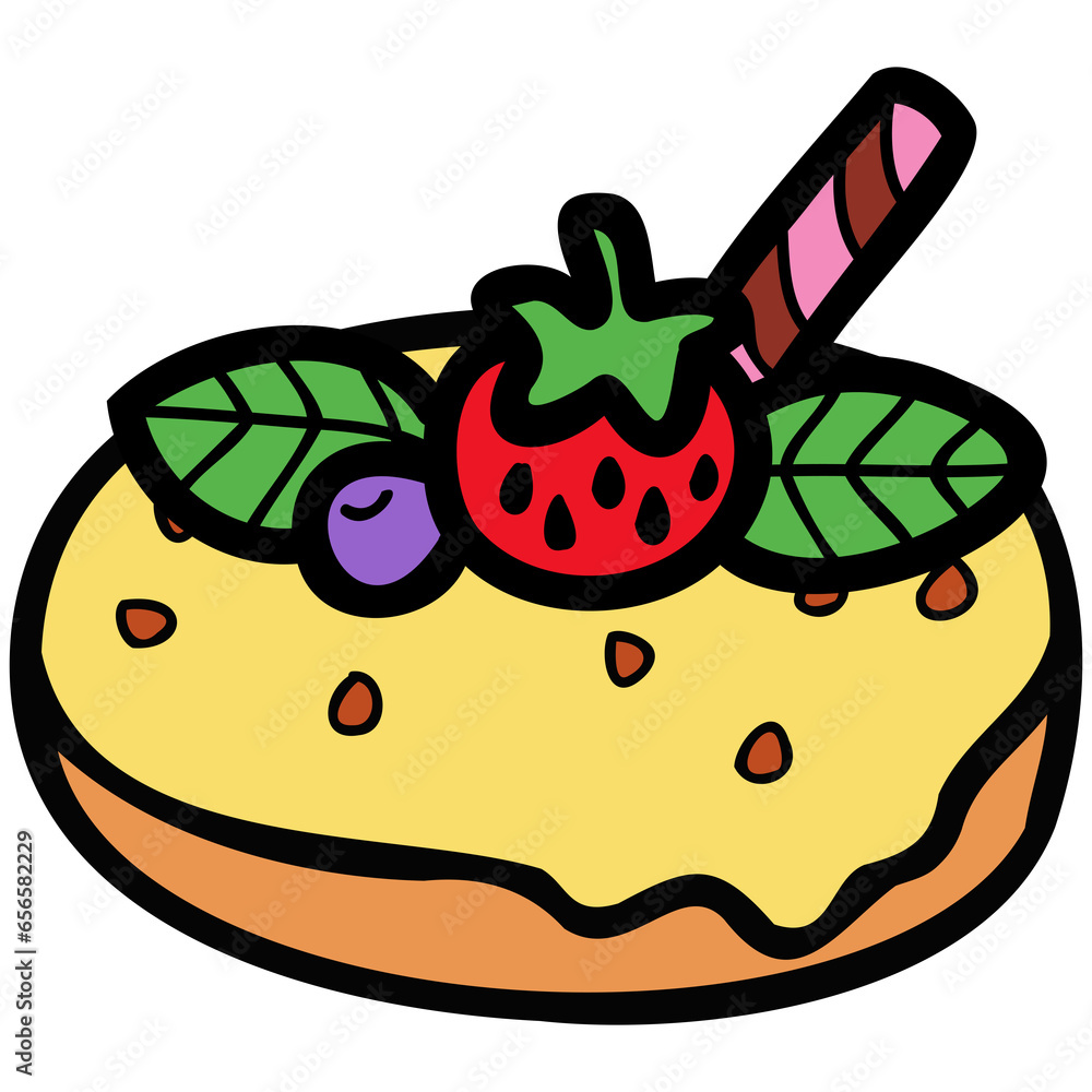 isolate strawberry cake isolate strawberry cake