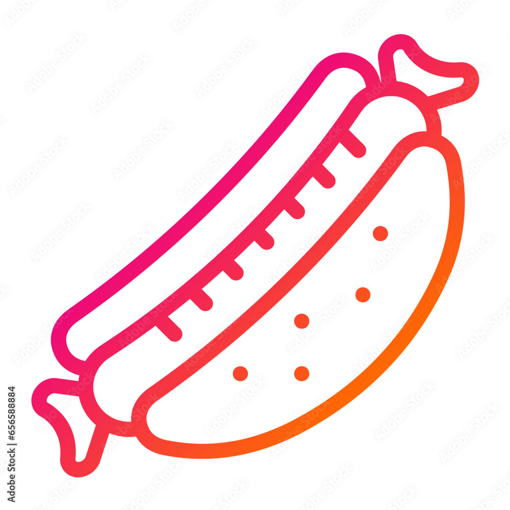 Hot dog Vector Icon Design Illustration Hot dog Vector Icon Design Illustration