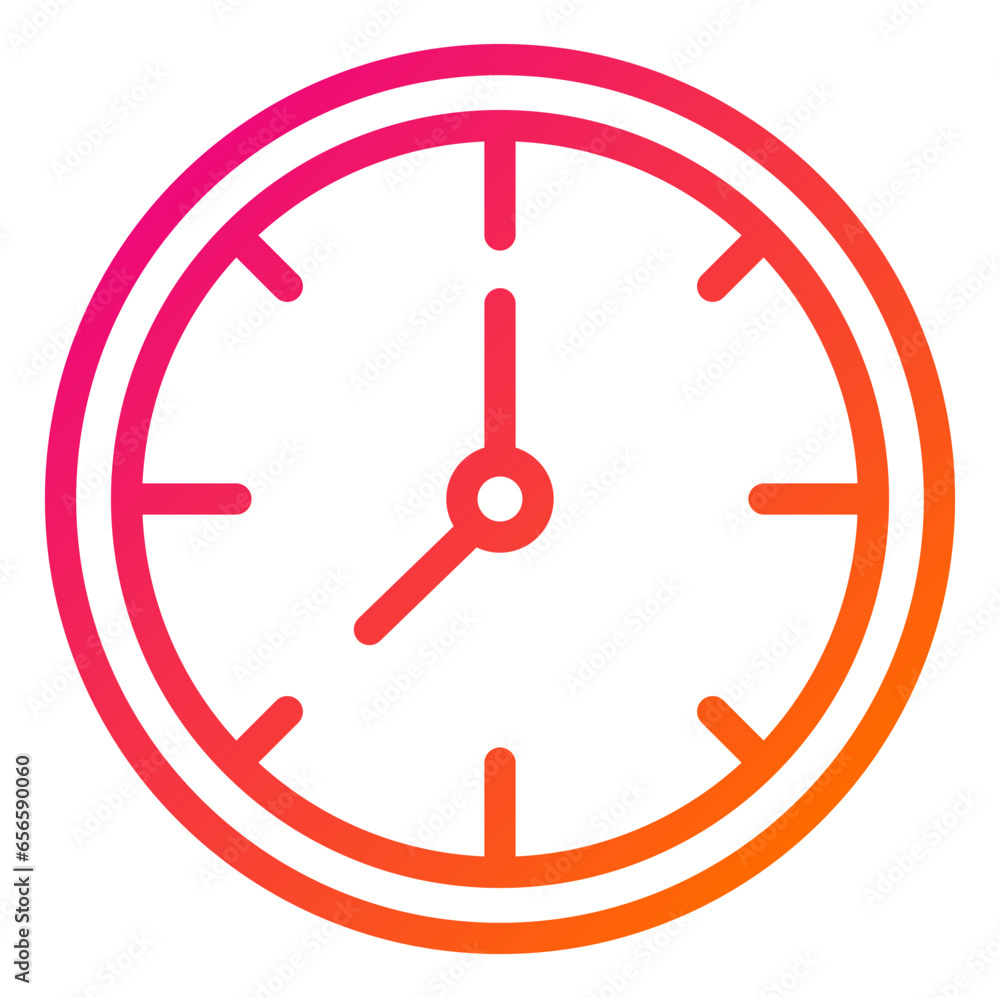 Wall Clock Vector Icon Design Illustration Wall Clock Vector Icon Design Illustration