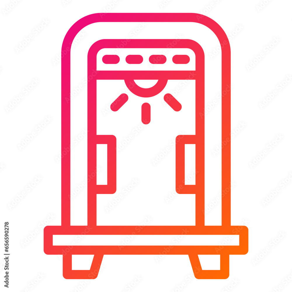 Metal Detector Vector Icon Design Illustration Metal Detector Vector Icon Design Illustration