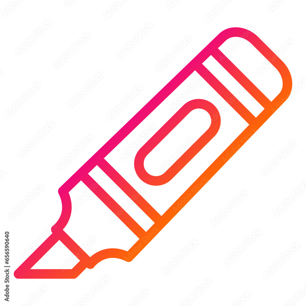 Highlighter Vector Icon Design Illustration Highlighter Vector Icon Design Illustration