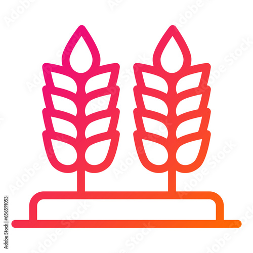 Wheat Vector Icon Design Illustration