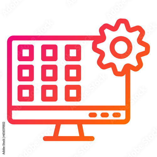 Application Vector Icon Design Illustration