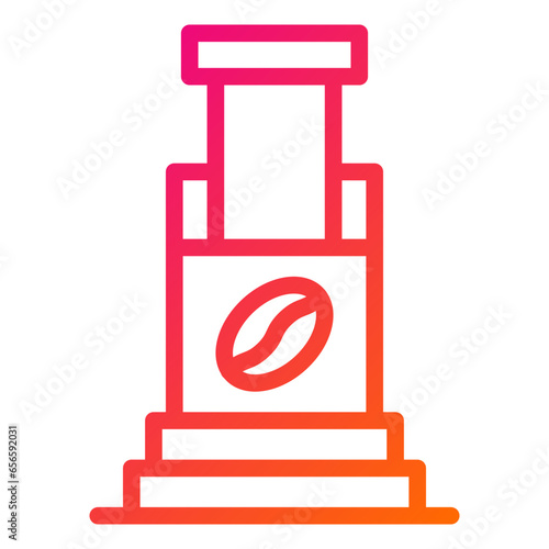 Aeropress Vector Icon Design Illustration
