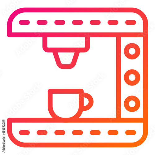 Coffee Machine Vector Icon Design Illustration