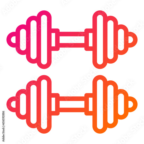 Barbell Vector Icon Design Illustration