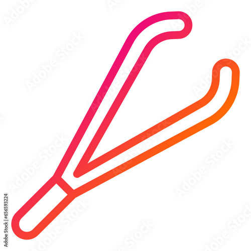 Tweezers Vector Icon Design Illustration