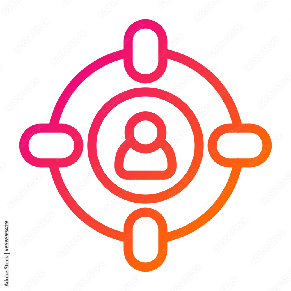 Target audience Vector Icon Design Illustration Target audience Vector Icon Design Illustration