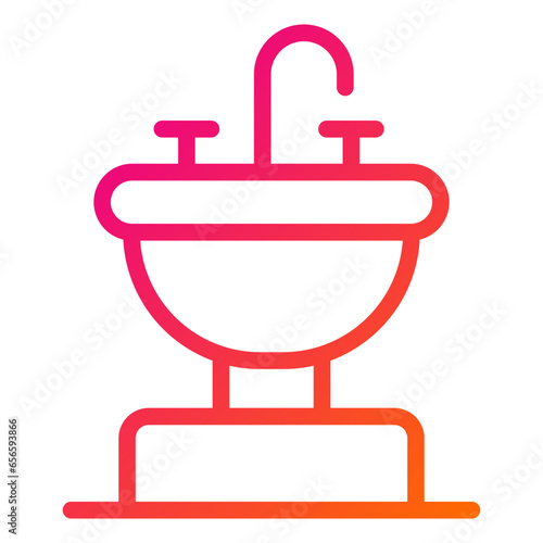 Sink Vector Icon Design Illustration