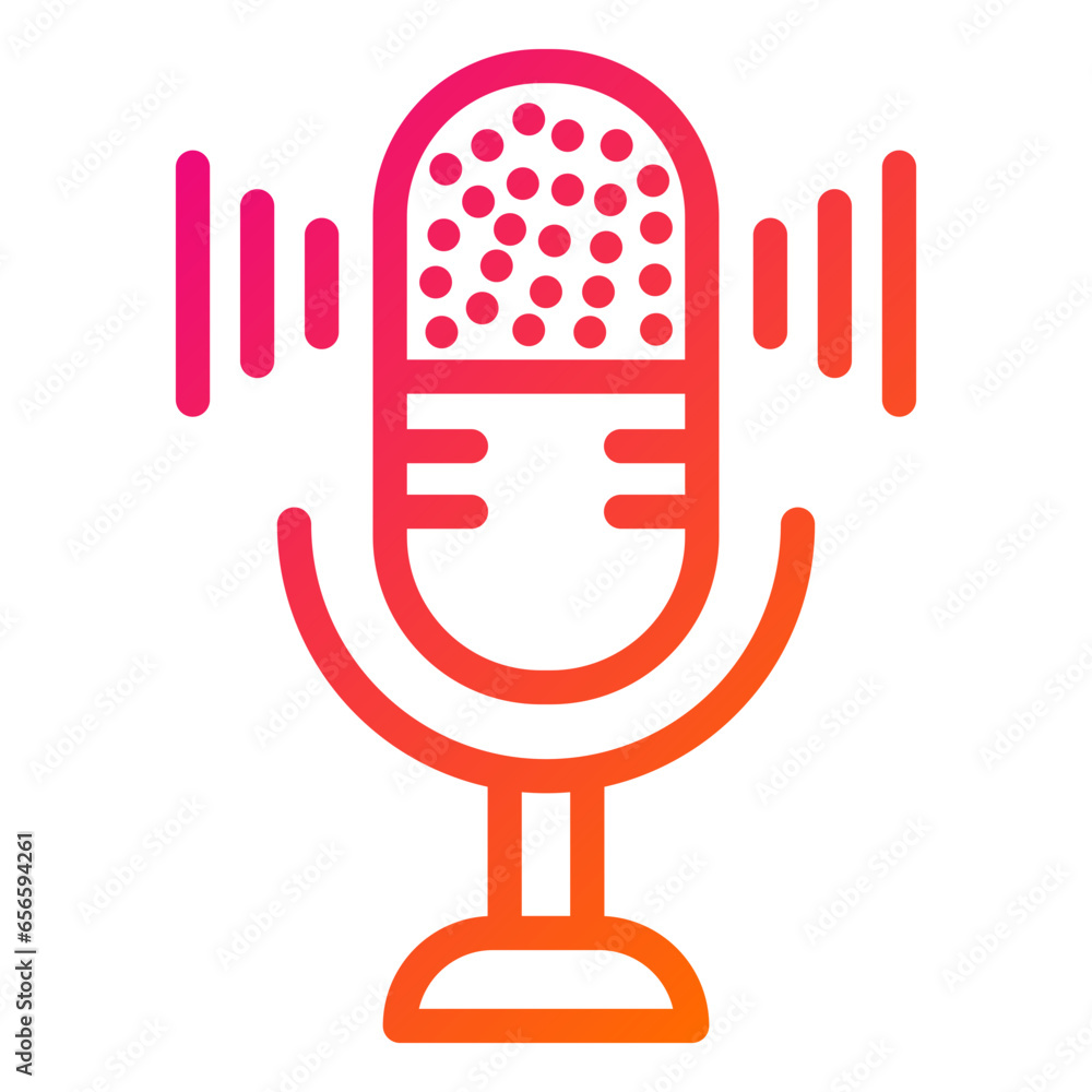 Microphone Vector Icon Design Illustration Microphone Vector Icon Design Illustration